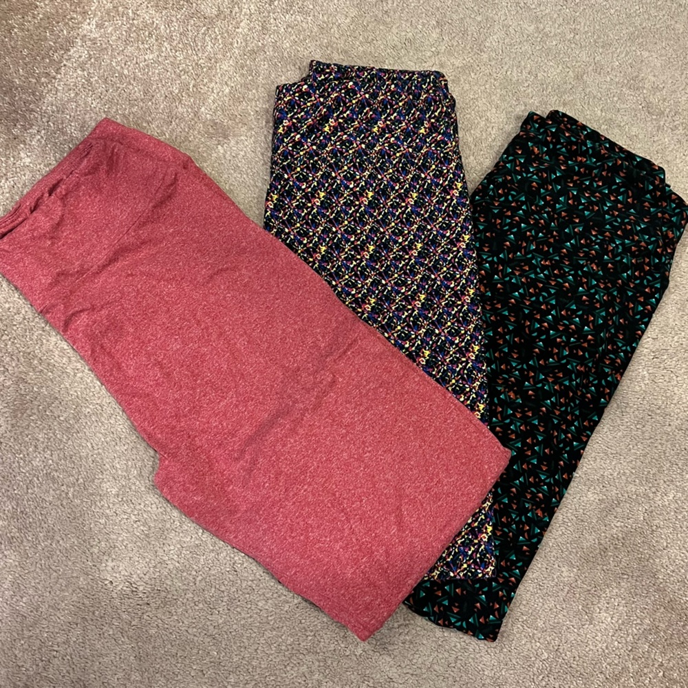 💙 2 for $20 - Lot of 3 LuLaRoe Leggings - One Size